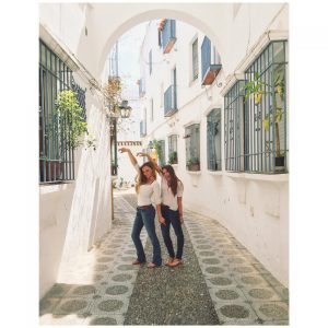 Roaming the streets of Cordoba, a town two hours outside of Murcia, Spain, senior Mia Samson and her friend admire the architecture.