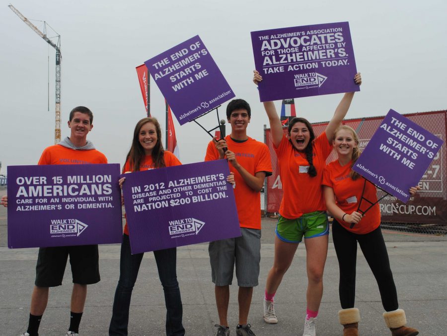 One step at a time: Students participate in the Walk to End Alzheimers