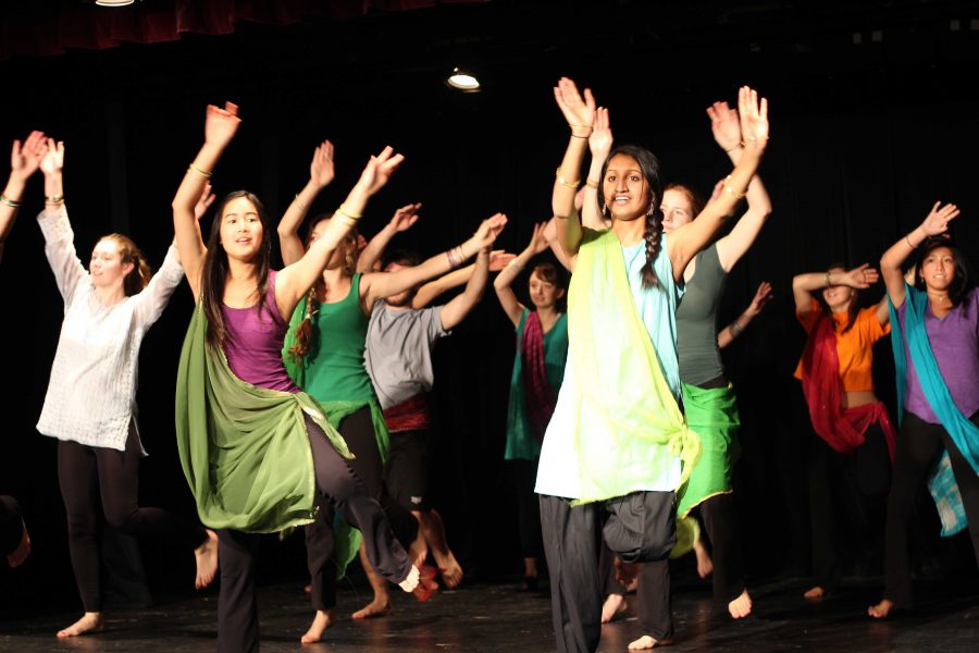 Dance Focus performs Bhangra dance in Little Theatre