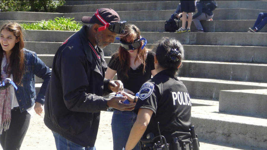 Last Thursday the Central Marin Police Authority helped host an event showing students the dangers of intoxicated driving with beer goggles
