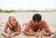 LOVERS ON the beach: Katie (played by Julianne Hough) and Alex (played by Josh Duhamel) discuss their pasts on the beach in Southport, North Carolina.