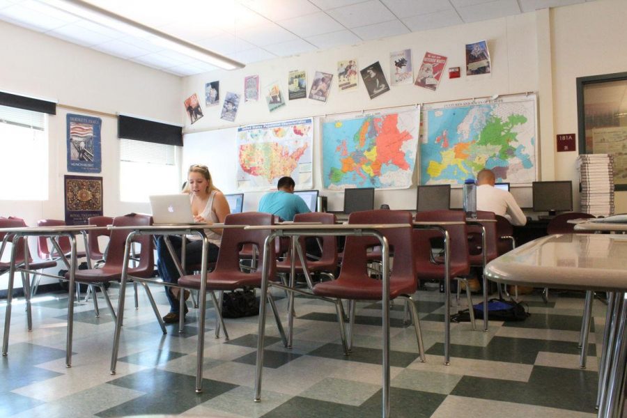 Certain senior dominated classes like AP Economics  were vacated on Tuesday