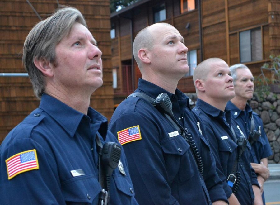 Gallery: September 11 commemoration, Southern Marin Fire Dept., 6:59 a.m. 