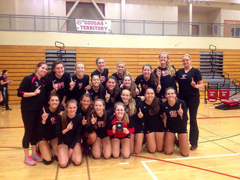 Varsity volleyball goes  undefeated in first tournament