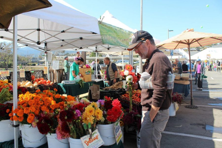 THE SWEET AROMA of fresh flowers, fruits, and hot organic meals fills the air of the Marin County Farmers’ Market as local shoppers browse the stands.