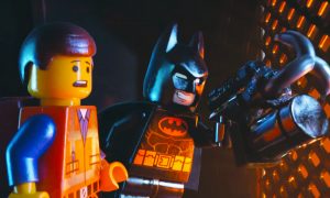 EMMETT, THE happy-go-lucky hero in The Lego Movie, is accompianed by master builder, Batman. The film runs 100 minutes long and has grossed over 210 million dollars so far.