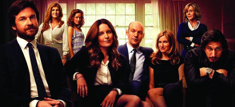 THE CAST OF “This is Where I Leave You” stars renowned actors such as Jason Bateman (far left), Connie Britton (upper left), and Tina Fey (middle). 
