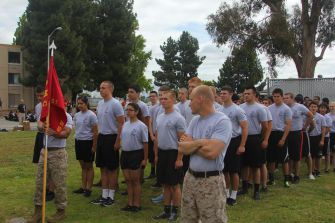 Senior Grayson Noyes trains  every Wednesday for Marine Corps recruitment at Novato Marine Corps Recruiting.