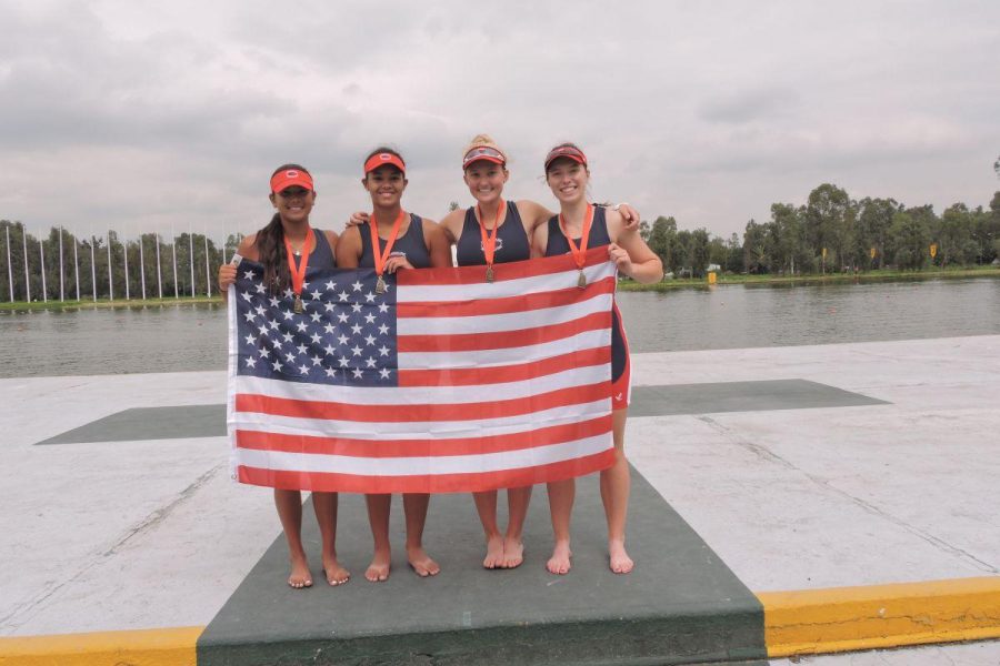 Senior rowers represent United States in global competitions