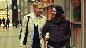 Greta Gerwig plays Brooke (left), the step-sister-to-be of Tracy, played by Lola Kirke (right).