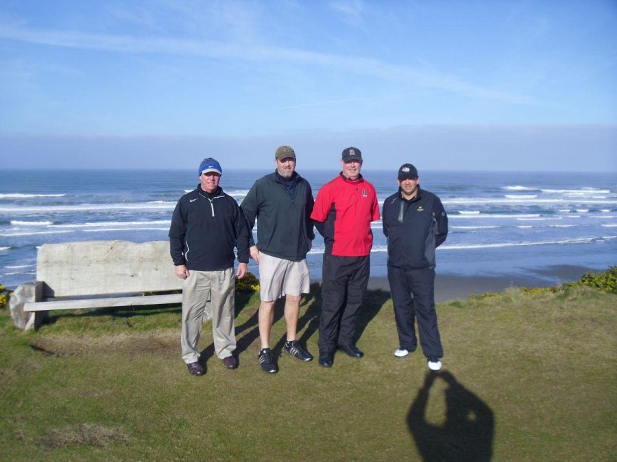 Dibley, Kelemen, Crabtree, and Mattern at the inaugural “Ike” competition in Bandon Dunes, Oregon in 2012. They have now played four matches and expect to play the fifth in early 2016.
