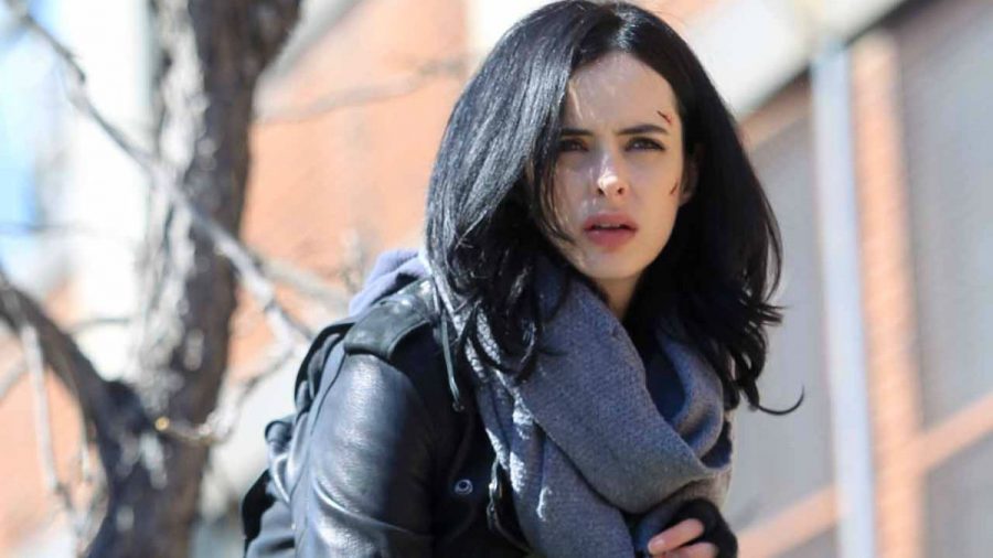 NEW YORK, NY - MARCH 10:  Krysten Ritter filming Jessica Jones on March 10, 2015 in New York City.  (Photo by Steve Sands/GC Images)