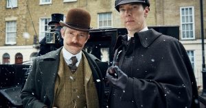 Benedict Cumberbatch and Martin Freeman return as Sherlock Holmes and Dr. Watson in Sherlock special 