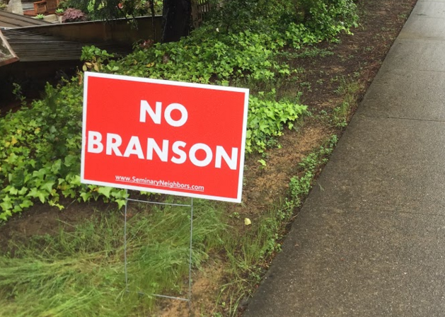 “No Branson” signs line Strawberry streets as neighbors protest development