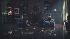 Sherlock’s flat at 221 B Baker Street is an iconic spot in the show where clients from all over England bring their cases to the Sherlock-Watson duo.