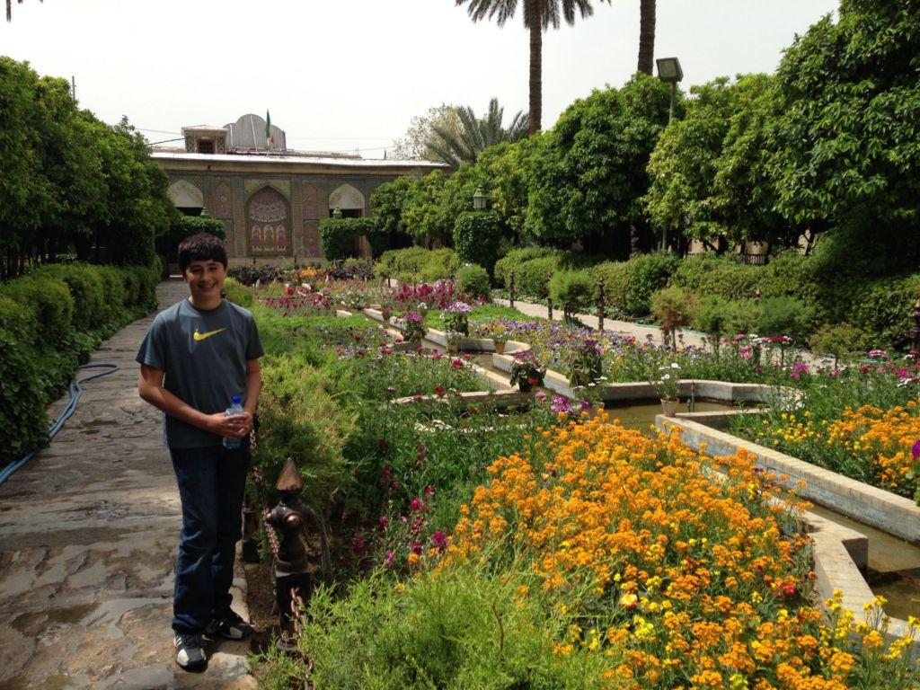 Junior Kian Kazemi visits Shiraz, Iran in 2015. Kazemi, whose father is from Iran, fears the Trump Administrations travel ban will prevent him from seeing family members who live in Iran.