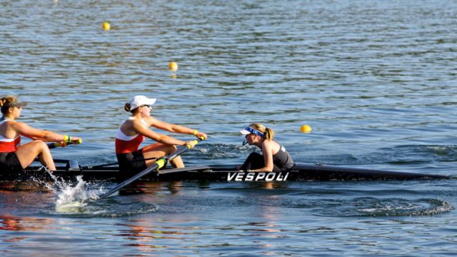 Rowing in the position of stroker as a sophomore, Caroline set the pace and rhythm of her team at the front of the boat. She currently rows in the middle of the boat wherever her talents are needed. 