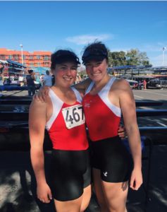 Caroline (right) and Sally (left) Noble both row for varsity girls crew at the Marin Rowing Association. Caroline has been on varsity for the last three years.