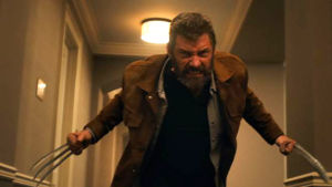 Main Character, Logan (Hugh Jackman) whips out his claws.