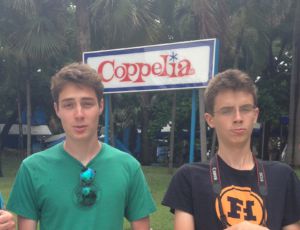 Aidan and Keaton Ferguson exploring Cuba’s number one ice cream shop. 