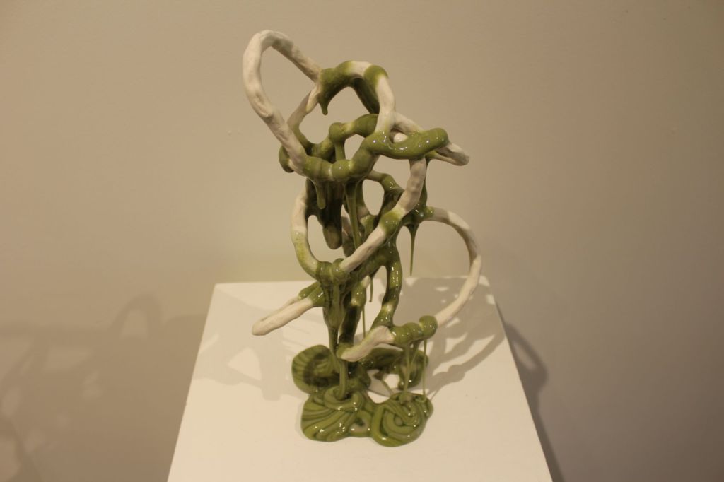 Shannon Abac’s “Materials in Flux” ceramic piece