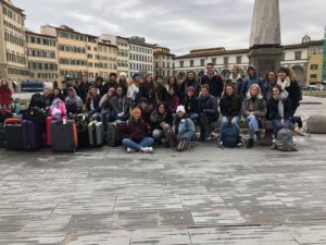 Leaving Florence, art students continued on their 11-day Italy trip over February break.