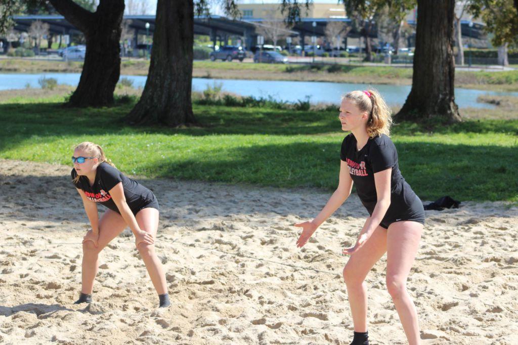 Girls volleyball takes to the sand to compete in new beach league