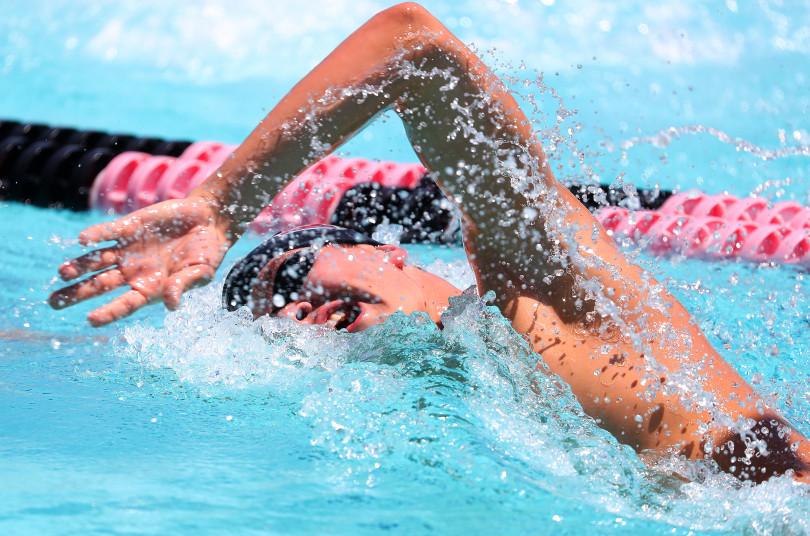 Redwood High Schoolâ€™s Ivan Kurakin races to a fourth place finish in the Boys 500 Yard Freestyle during the 2018 NCS Swimming and Diving Championship Meet on Saturday, May 12, 2018, in Livermore, Calif.  (Aric Crabb/Bay Area News Group)
