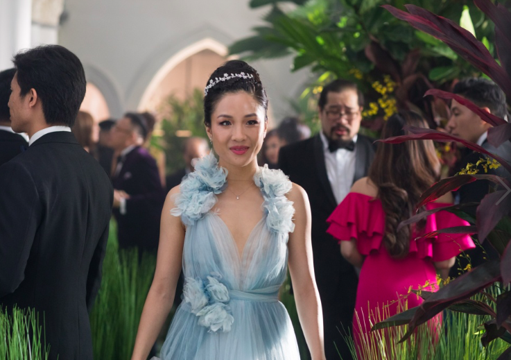 Rachel Chu, played by Constance Wu, makes a head-turning appearance at the wedding