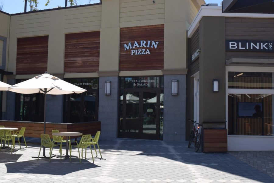 Until a new business takes its place, Marin Pizza remains fully locked, but fully redone at Town Center. 