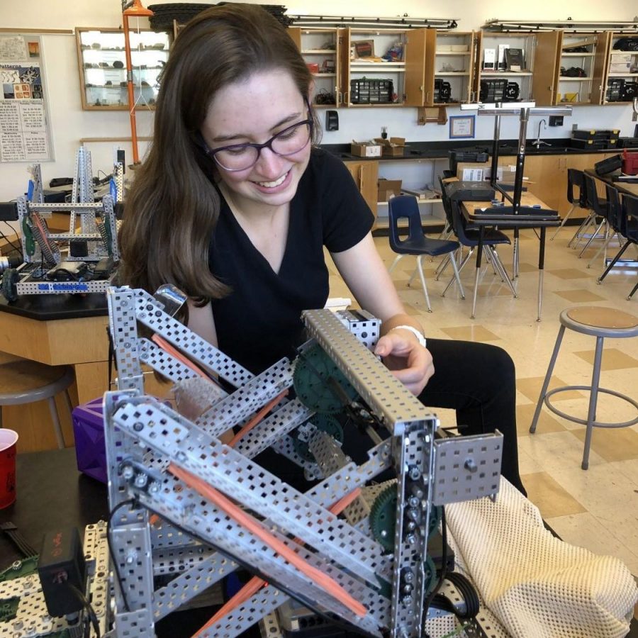 Knowing the code for sucess; senior Ella Crabree thrives in her tech element