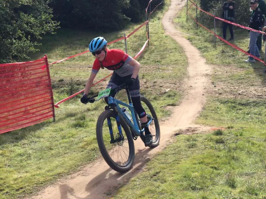 Pedaling as fast as she can, Isabella Heinemann embarks on her final lap at the first 2019 NorCal.