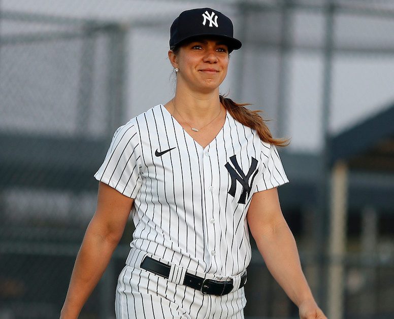 Inspiring girls to get involved in sports management, Balkovec manages the Yankees Tampa Tarpons. (photo courtesy of New York Times)