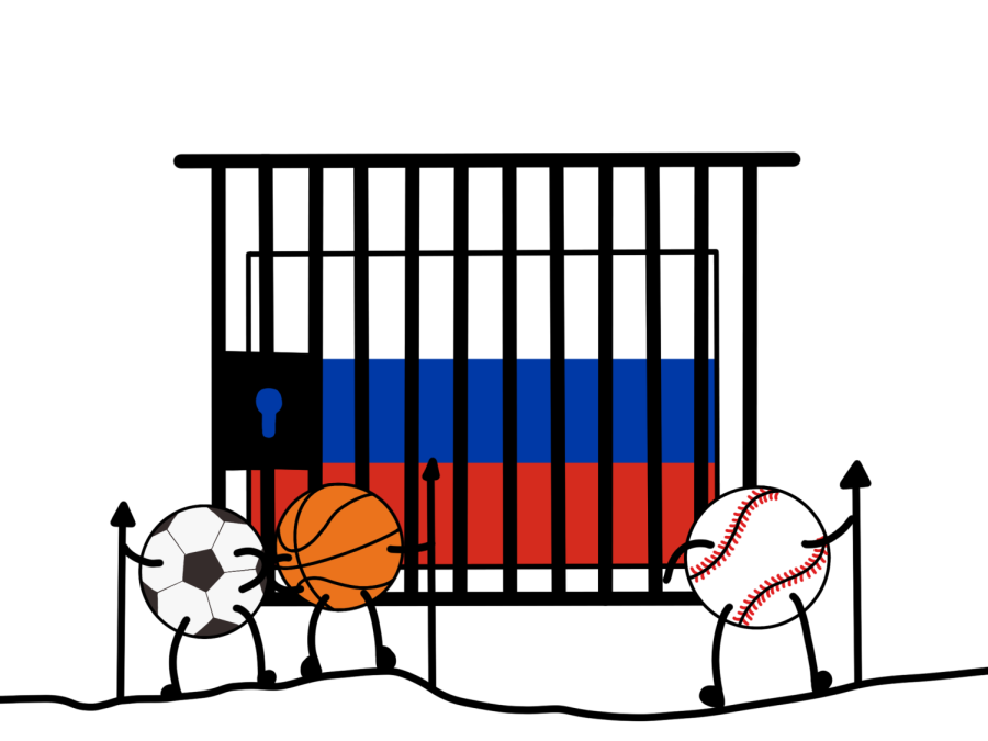 The sports world is chipping in against Russia