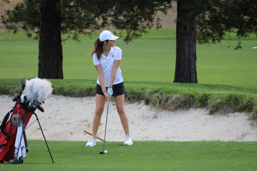 Girls’ varsity golf unveil their dominance with a sweeping win against San Marin