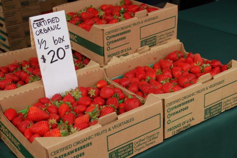 Shining like rubies, the strawberries from Rodriguez Farm are always a treat.