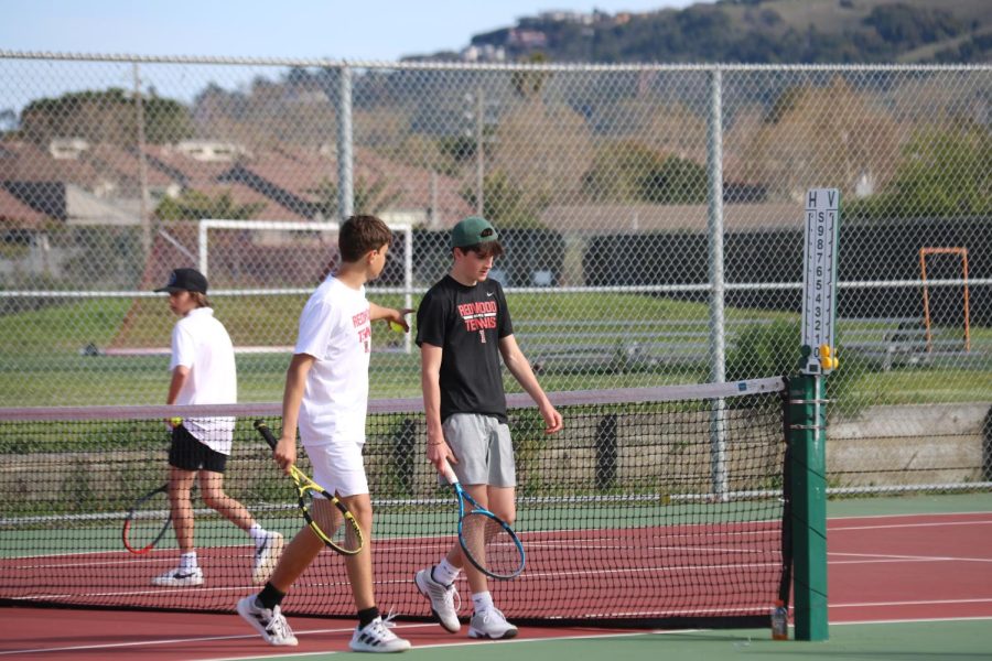 Coach Flax creates a winning environment as boys varsity tennis dominates San Rafael