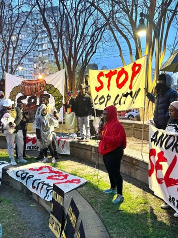 Protesting police violence, Atlanta residents demand an end to Cop City. Photo courtesy of the Atlanta Party for Socialism and Liberation.
