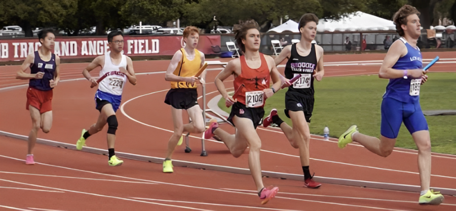 Sprinting past opponents, senior Blake Martin looks to outrun his opponents