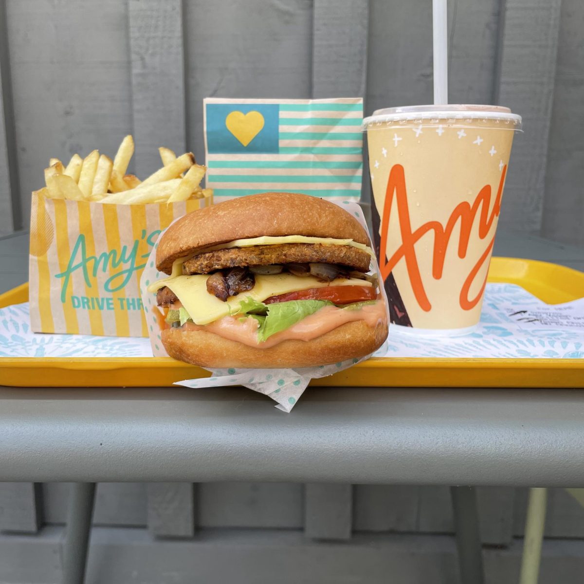 The Amy burger has a classic burger taste and a gluten free bun option.