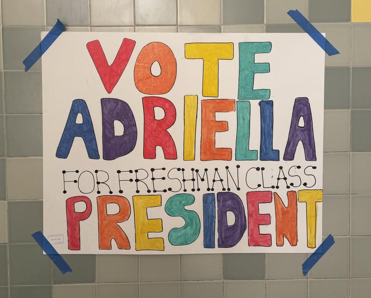 Adreilla Marcus’ campaign posters for freshman class president ultimately helped her win the election for the 2024 spring semester. 