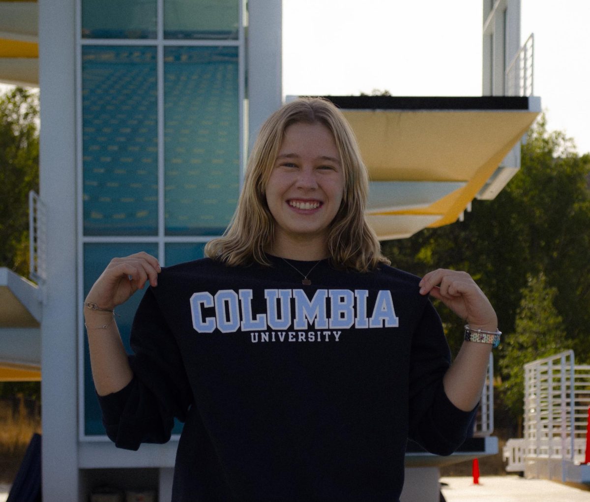 Lera Bondarenko takes a high dive to Columbia University