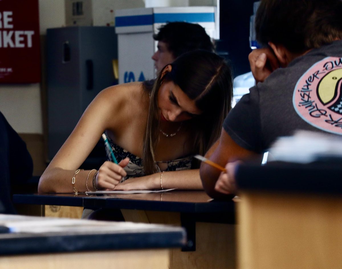 Taking notes on the webinar, junior Bijou Burdick reflects on the lessons that were taught.