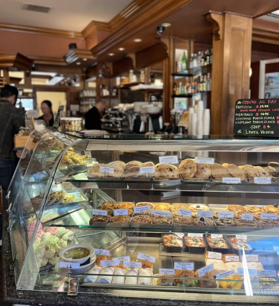 Emporio Rulli’s perfectly fresh pastry bar welcomes customers.
