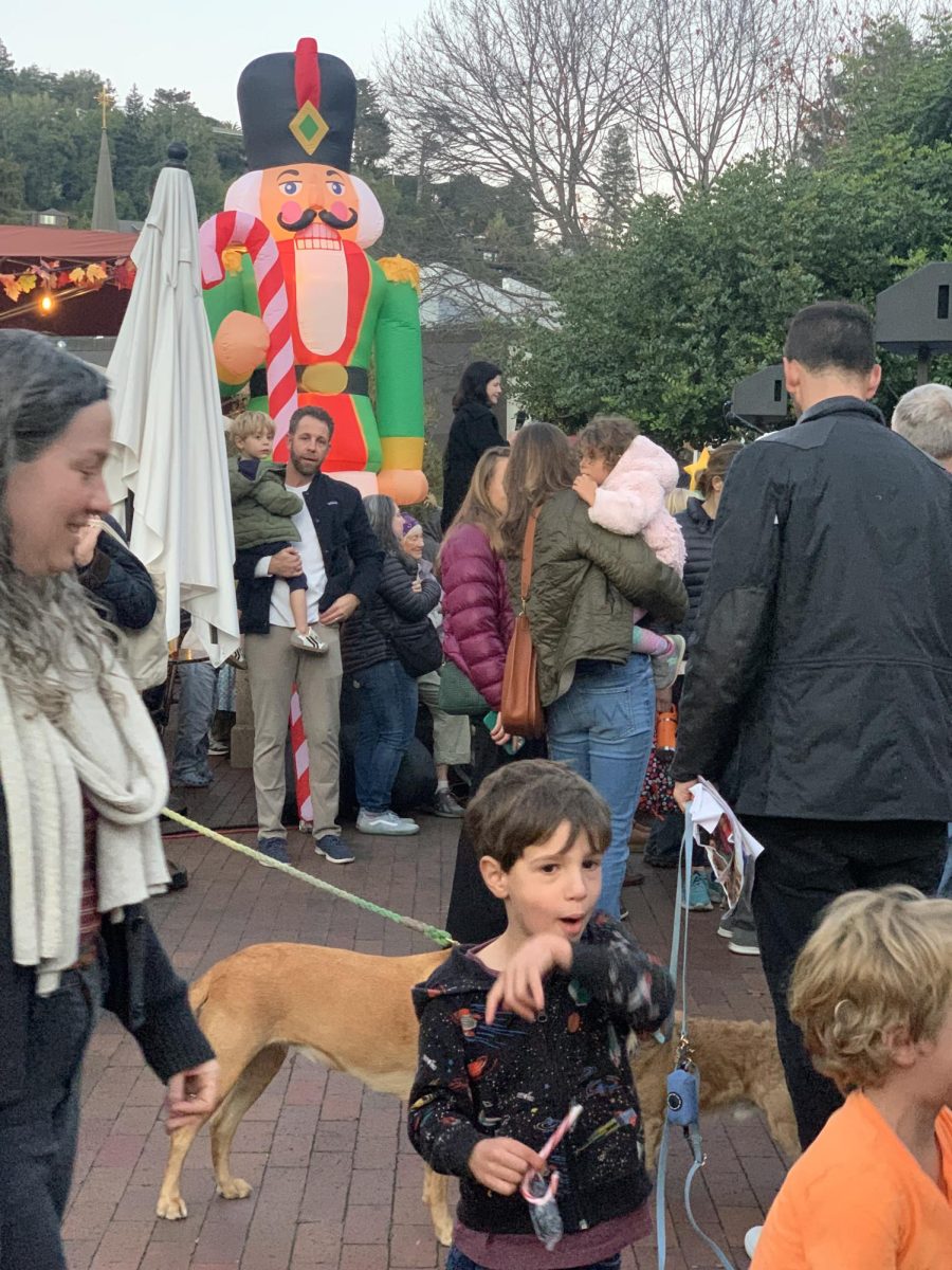 Kids admire Chana Sopa’s booth full of hand-held toys, Hanukkah goodies and colorful trinkets at Winterfest on Dec. 8. 