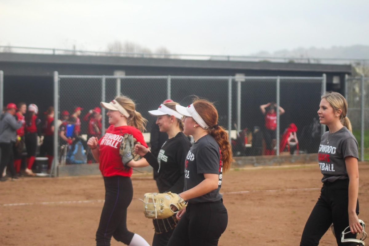 Girls’ varsity softball wins a close scrimmage against St. Helena