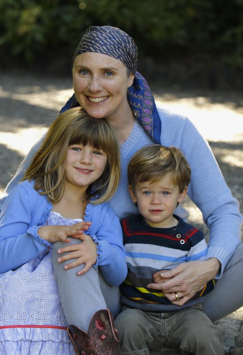 Laura Holmes Haddad and her kids, Roman and Penelope, whom she had to leave during her battle with cancer and was the hardest part of the journey. (Photo courtesy of Laura Holmes Haddad)
