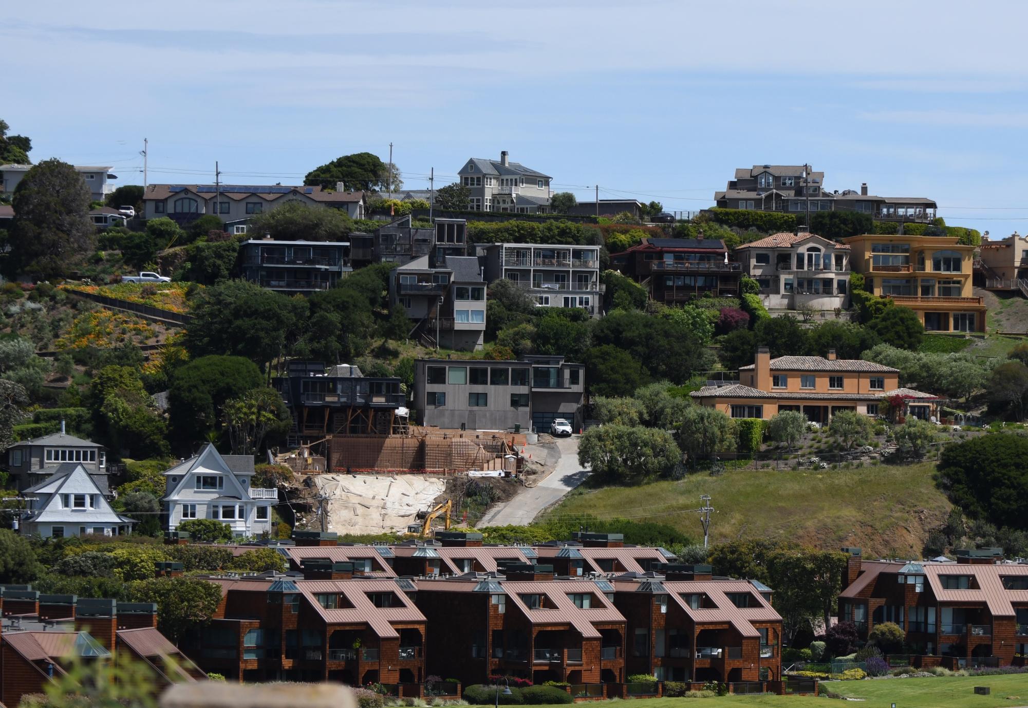 CONSTRUCTION AT 1915 Mar West Street in Tiburon builds accessory dwelling units (ADUs)