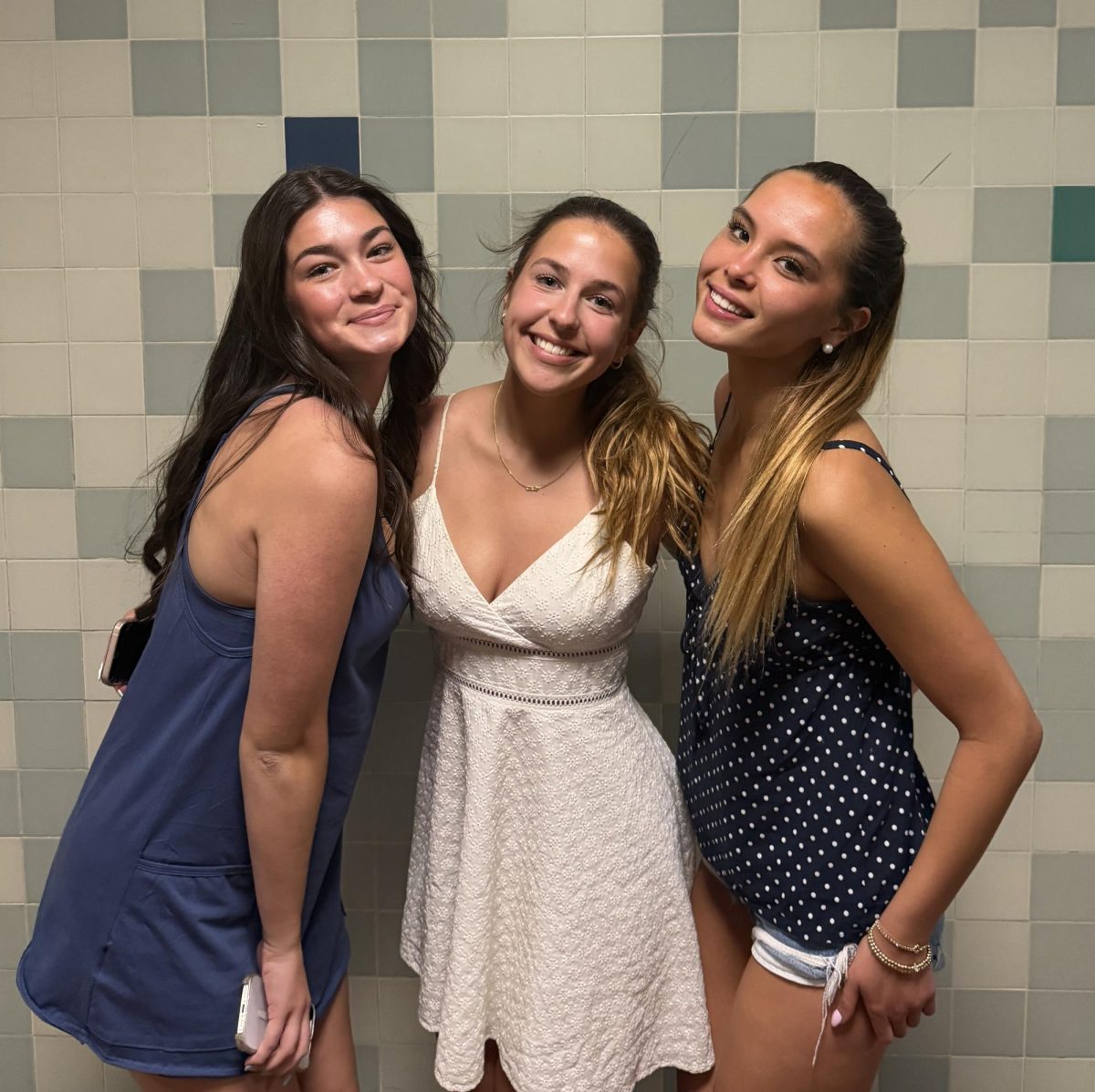 SITE COUNCIL COMMITTEE’S elected sophomore,
junior and senior student representatives, Lily Scott,
Georgia Doucette and Brittany Blair respectively. By Berkeley Smith