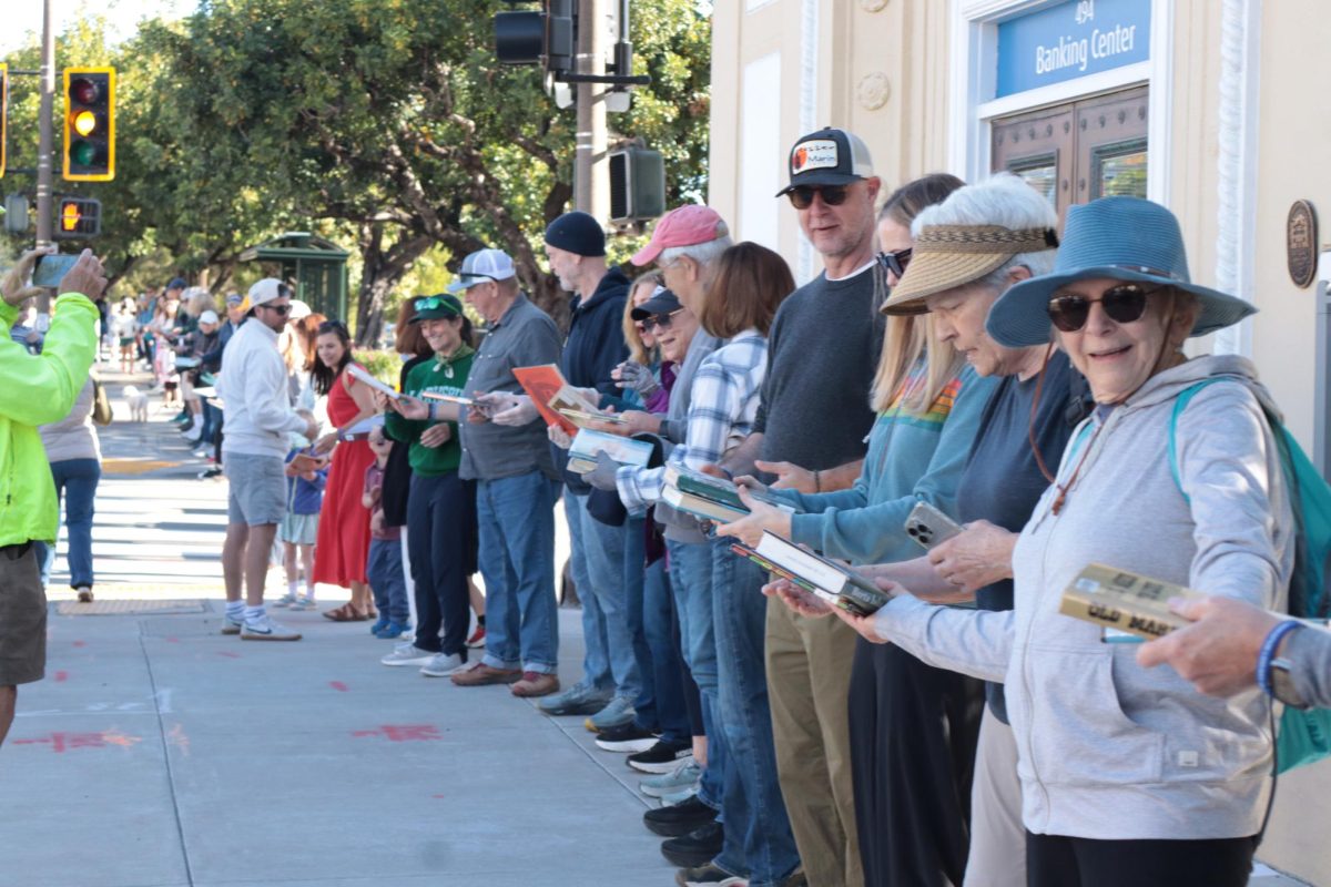 “It was just fun taking fun part in a community thing,” Hess said, commenting on the feeling of connection she got from being a part of the Book Brigade. (Photo by Anika Murray)
 